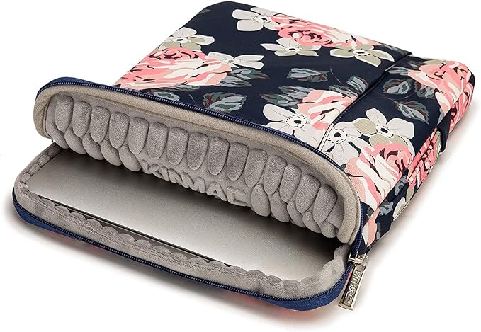 Kinmac 360° Protective Laptop Sleeve Case Bag Cover with Handle for MacBook Pro 16 inch,16 inch HP,Lenovo,Dell,ASUS,Acer Ultrabook and Business Laptop (Rose-Blue)