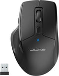 JLab JBuds Wireless Mouse, Connect Via Bluetooth or USB Wireless Dongle, Multi-Device Toggle, Up to Three Devices, Custom User Profiles, Adjustable Tracking, Full-Size, Rechargeable, (4 Pack)
