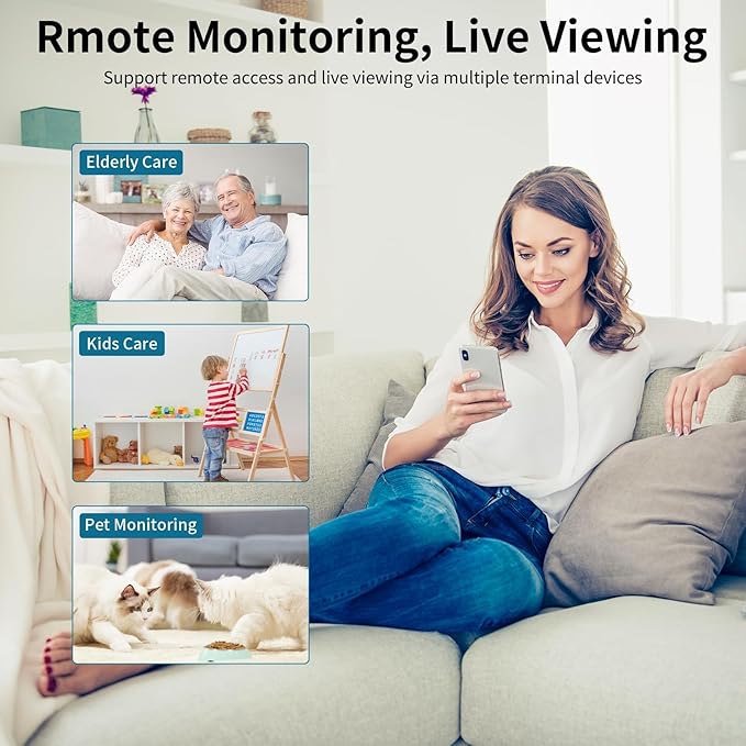 VSTARCAM 2K Security Camera, Built-in Battery, Low-Light Full-Color Night Vision, Motion Detection, Siren, 2-Way Audio, Remote Viewing, Cloud & SD Card Storage (up to 256GB)