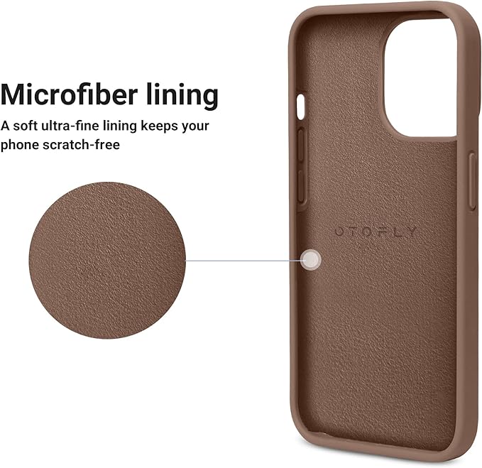 OTOFLY Designed for iPhone 14 Pro Case, Silicone Shockproof Slim Thin Phone Case for iPhone 14 Pro 6.1 inch (Light Brown)