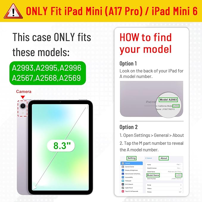 Fintie Slim Case for iPad Mini 7 (A17 Pro, 7th Generation) 2024 / iPad Mini 6 (6th Gen) 8.3 Inch - [Built-in Pencil Holder] Glittering Sparkly Shockproof Cover w/Shiny Clear Back Shell, Pink