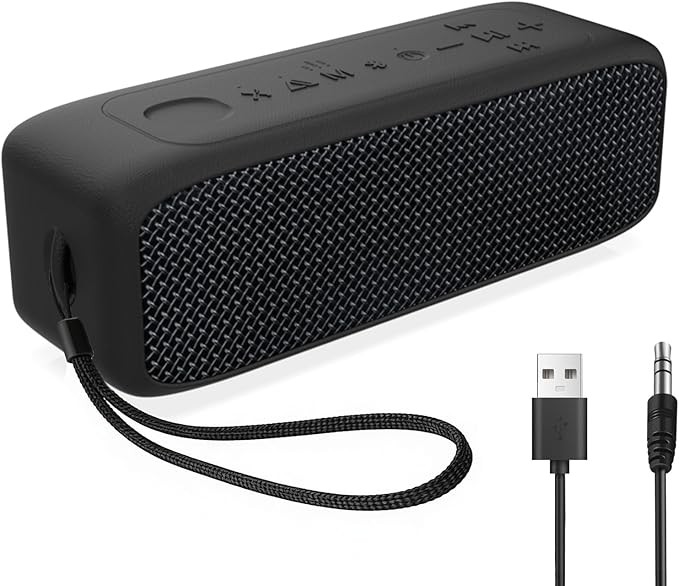 NOBIS 20W Speakers Bluetooth Wireless, IP68 Waterproof Speaker, Up to 24H Playtime, TWS Pairing, Bluetooth 6.0, EQ Mode，Hands-Free Call with App Control for Outdoor, Travel, Home