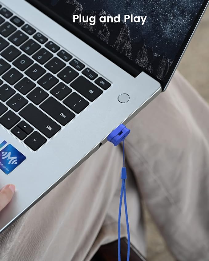 K&ZZ 64 GB USB 3.0 Flash Drives with Lanyard 2 Pack 64GB Flash Drive Super High Speed Mini Thumb Drives Waterproof 64GB Memory Stick Jump Drive for Data Storage, Blue