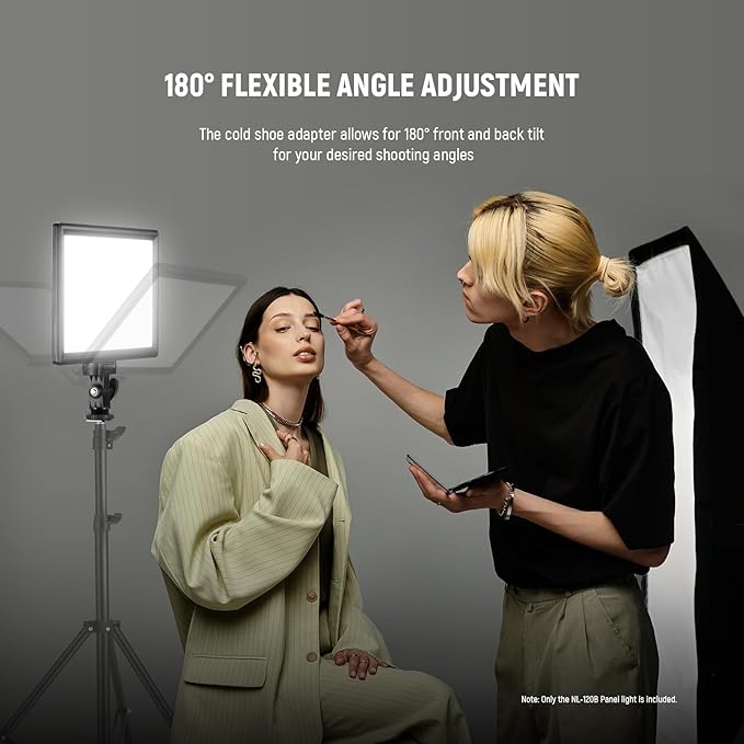 NEEWER Basics 9" LED Video Light Panel, 3200-5600K Edge Lit Dimmable Camera Soft Key Lighting, CRI95+ 800Lux 4000mAh Rechargeable for Video Recording Streaming Selfie Vlog Studio Photography, NL-120B