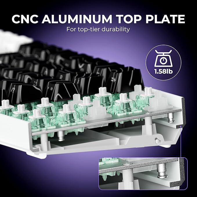 x XVX HE68 Pro Rapid Trigger Keyboard 60% Percent,Hall Effect Keyboard with Gateron Magnetic Jade Pro Switch,CNC Aluminum Frame Topographic Custom Mechanical Key Board for PC/Laptop/Xbox/PS4/PS5