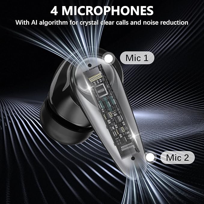 KASOTT 2.4GHZ Wireless Gaming Earbuds,30MS Low-Latency,Bluetooth 5.4,with ANC Active Noise Cancelling,USB-C Dongle Included-Compatible with Meta Quest 3/2,Steam Deck,PS5/4,VR,PC,Switch (Black)