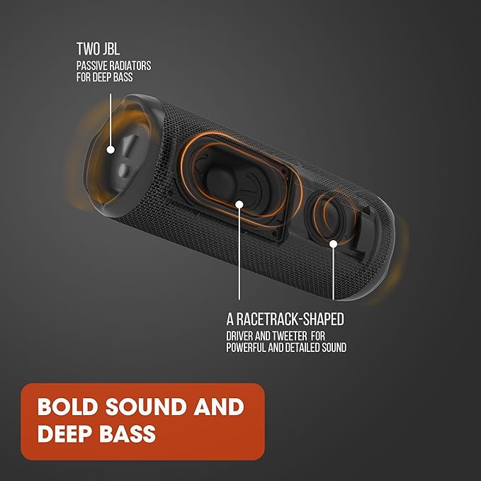 JBL Flip 6 - Portable Bluetooth Speaker, powerful sound and deep bass, IPX7 waterproof, 12 hours of playtime, JBL PartyBoost for multiple speaker pairing for home, outdoor and travel (Camo)