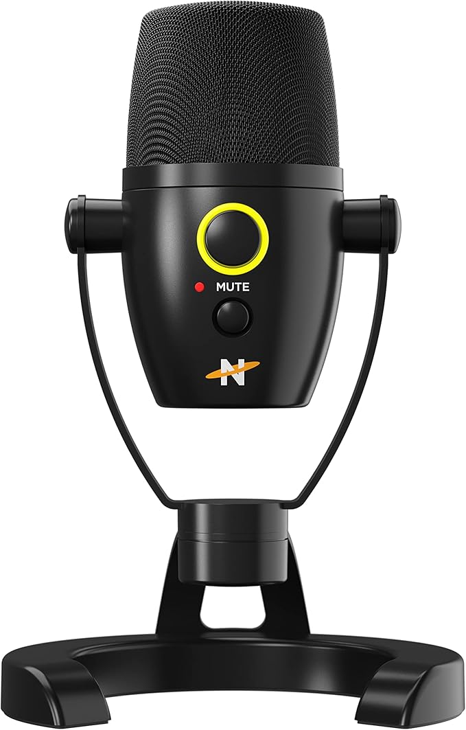 NEAT Microphones Neat Bumblebee II - Professional Cardioid Directional USB Condenser Microphone with 24 bit/96 kHz Digital Audio for Recording, Streaming, Podcasting, and Gaming - Black