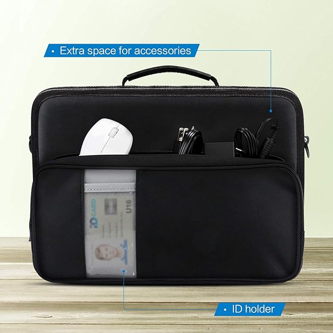 iBenzer Stay in 11 Inch Shockproof Protective Always On Laptop Sleeve Case for 11.6 MacBook, Chromebook, Ultrabook, Black LS-BPS-0111BK