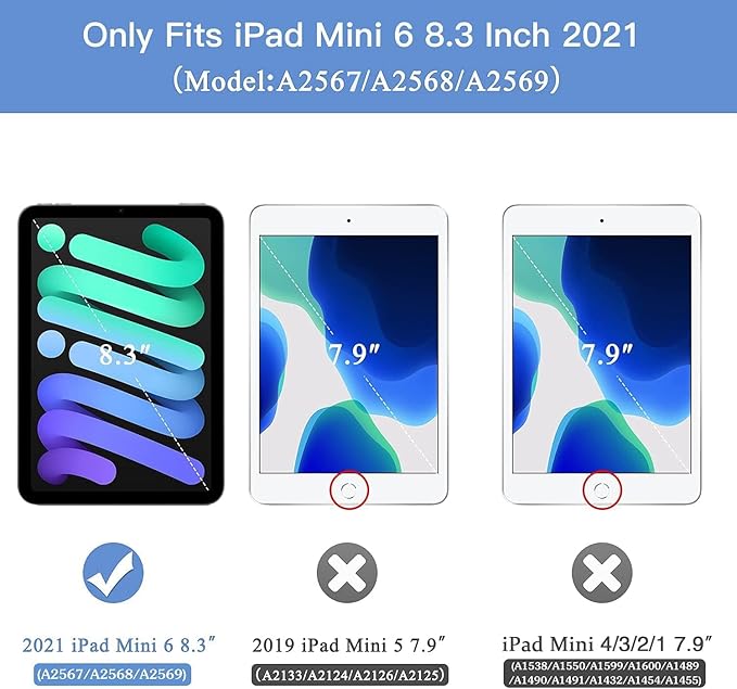 Case for iPad mini 7 2024 (A17 Pro) / Mini 6 2021, Mini 7th/6th Generation Case 8.3 inch, Multi-Angle Viewing Premium PU Leather Cover with Card Slot - Silver Flower