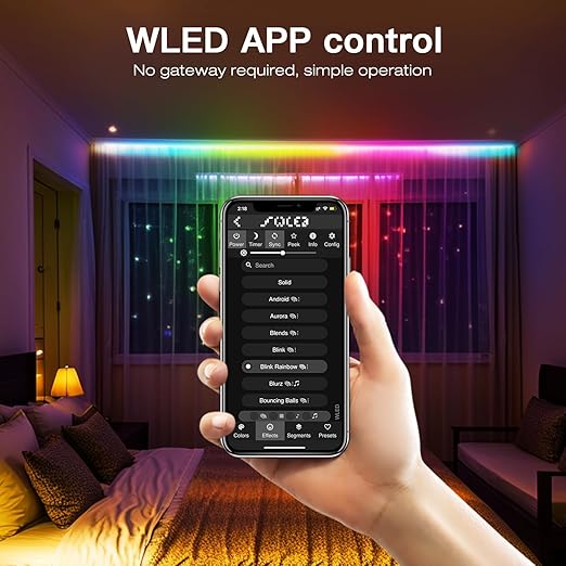 GLEDOPTO ESP32 Mini WLED LED Controller with Microphone DIY Music Dynamic Modes DC 5~24V Work with Addressable Digital RGB IC WS2811 WS2812 SK6812 TM1814 WS2813 WS2815 Strip Light Easy Wiring