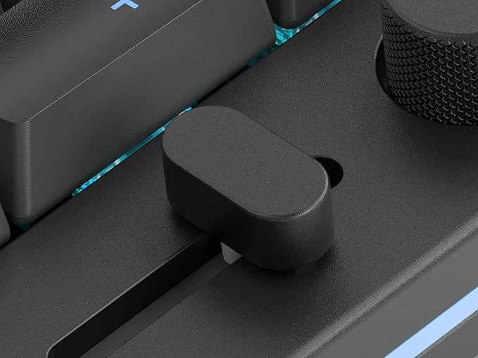 GLORIOUS GMMK Macro Pad - Black Mechanical Numpad - 10 Key USB Keypad - Hotswap, Programmable Volume Knob, RGB Backlit, Wired & Wireless Bluetooth- Gaming Keyboard Number Pad