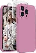 FireNova Designed for iPhone 15 Pro Max Case, Silicone Upgraded [Camera Protection] Phone Case, Soft Anti-Scratch Microfiber Lining Inside, 6.7 inch, Lilac Purple