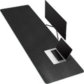 CENNBIE Leather Desk Mat Large, 63" x 19.6" Desk Pad Blotter Protector, Extended Non-Slip Mouse Pad, Waterproof PU Leather Large Mouse pad for Desk Office and Home (Black)