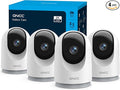 GNCC 2K Security Cameras 4pcs, Home Security Camera Indoor with 360° Motion Detection for Pets/Baby/Dog, Two-Way Audio, Night Vision, 24/7 SD Card Storage, Cloud Storage, Compatible with Alexa