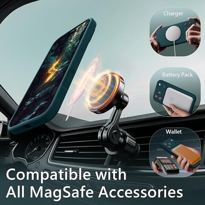 FireNova Magnetic for iPhone 17 Pro Max Case, Compatible with MagSafe, [Integrated Silicone Camera Control Button] [Camera Protection] Anti-Scratch Microfiber Lining Phone Case, 6.9", Teal