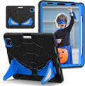 AKABEILA Compatible with Apple iPad Pro 11 inch(2018)/Apple Air 4 10.9(2020)/Air 5 10.9(2022)/Air 6 M2 (2024)/Air 7 M3 (2025) Tablet Case，Cover with Kickstand for Kids Children Boys Babies Black Blue
