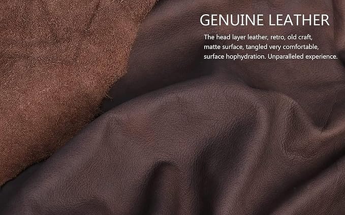 Gexmil Genuine Leather Case for iPad Pro 11 Inch (M5/M4) 2025/2024 with Pencil Holder,Protective Shockproof Leather Smart Folio Cover Adjustable Stand Auto Sleep/Wake Anti-Slip, Sanded Brown