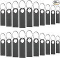 20 Pack 2GB USB Flash Drive with Keychains, Wooolken Sleek Metal USB 2.0 Thumb Drives Memory Stick for PC Laptop Computer(Dark Grey)