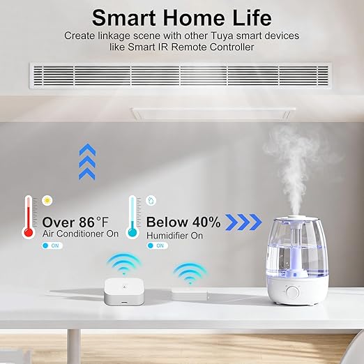 eMylo WiFi Thermometer Hygrometer 3 Pack, Smart Indoor Temperature Humidity Sensor with 2 IP65 Outdoor Sensors, App Alert, Data Export, 492ft Range, 2.4GHz Only for Home Greenhouse Monitoring