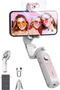 hohem iSteady V2S Gimbal Stabilizer for Smartphone, 3-Axis Gimbal for iPhone, AI Tracking, Portable and Foldable Phone Stabilizer with Fill Light for Video Recording, Vlogging, YouTube, TikTok