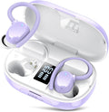 hadbleng Wireless Bluetooth Earbuds Sport 128H Playtime New Bluetooth 5.3 Headphones with LED Display Powerful Bass Over Ear Earphones with Earhooks IP7 Waterproof for Gym/Running/Workout