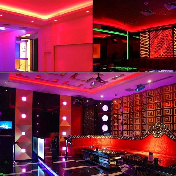 SUYOOULIN LED Strip Lights, SMD 2835 LED Strip, DC12V 1200LEDs 16.4Ft 26000LM High Density LED Light Strips Waterproof IP65, 3 Times Brightness Than SMD3528 LED Strip, Red