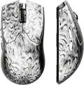 EWEADN Z7 Carbon Fiber Shell Wireless Gaming Mouse with 42000 DPI, PAW3950 Sensor, Kailh Optical Switch, Ergonomic 52g Lightweight, 8k Polling Dual-Mode (Wired/2.4GHz), Up to 300 Hr Battery, Silver