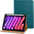 DTTO for iPad mini 7th (A17 Pro) 2024/iPad Mini 6th Generation Case 2021 8.3 Inch, Premium Leather Business Folio Stand Cover for Mini 7/6 with Pencil Holder-Multiple Viewing Angles, New Light Blue