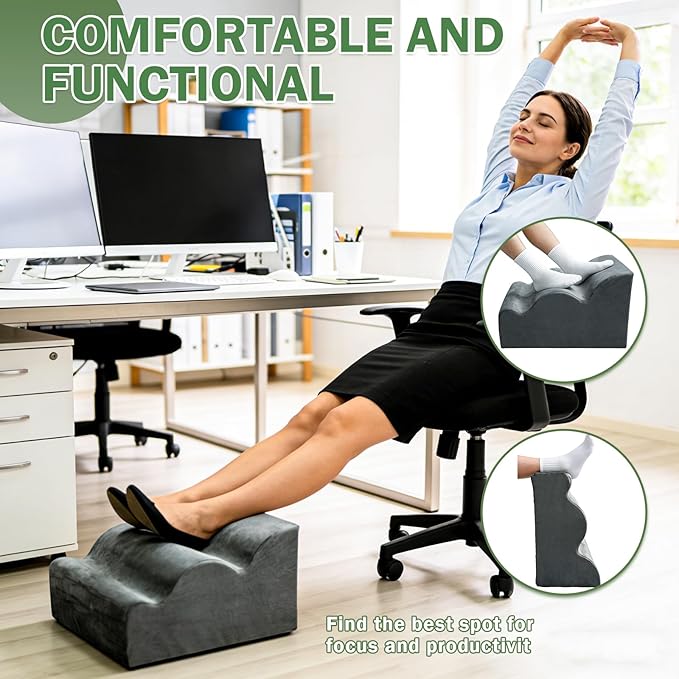 Foot Rest for Under Desk Used to Support The Feet Multi-Functional Three-Layer Footstool with Ergonomic Design