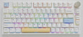 NJ80-AP Wireless Mechanical Keyboard with Knob Bluetooth 5.0/2.4G/Wired Connection 75% Hot Swappable Custom RGB Programmable Gaming Keyboard with PBT Keycap for Win Mac