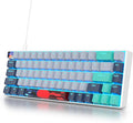 Owpkeenthy 65 Percent Mechanical Gaming Keyboard Hammerhead Shark with Red Switch Ultra Compact RGB Wired 60% Gaming Keyboard N-Key Rollover for PC Gamer Box PS