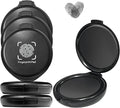 6 Pack Black Fingerprint Ink Pad, Premium Thumbprint Ink Pads for Notary Supplies, Identification, Security ID & Law Enforcement.