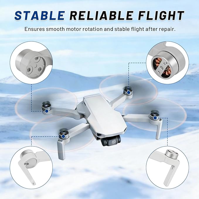 Mini 4K Drone Motor Arm Assembly Replacement Front Right Arm, Compatible with DJI Mini 4K Spare Parts