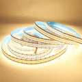 LEDENET 2835 SMD Warm White LED Strip Lights 3000K DC 12V 2400 LEDs 16.4ft/5M Double Row Flexible LED Strip Tape Light Ribbon Lamp LED Dimmable Strips for Bedroom Lighting