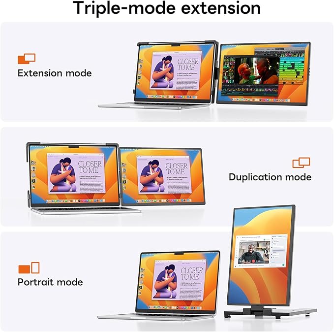 Portable Monitor for Laptop (14.1 Dual)
