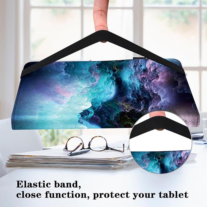 Case for iPad Air 11 Inch M4/M3/M2 (2026/2025/2024),iPad Air 5th/4th Generation Case 10.9 Inch 2022/2020, PU Leather Stand Shockproof Cover with Card Slots - Starry Sky