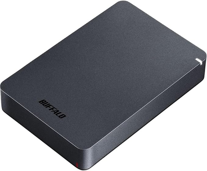 BUFFALO 5TB MiniStation PGF Portable External Hard Drive HDD Shock Resistant, USB 3.0 (3.2 Gen 1x1) for PC, Mac