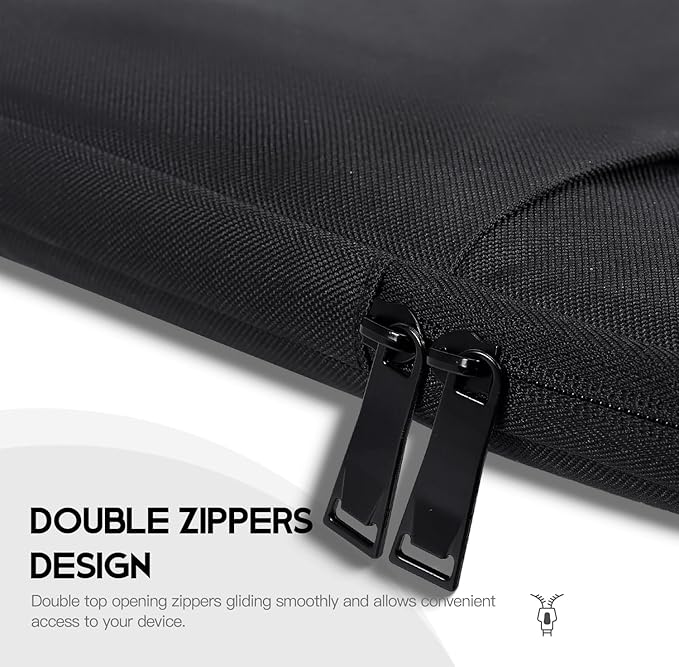 18-19 inch Gaming Laptop Case Sleeve for Dell Alienware 18 Area-51 / m18 / m18 R2, ASUS ROG Scar 18 2025 2024 / Strix G18, Predator Helios 18 / Neo 18, Padded Laptop Carrying Bag Cover w/Handle-Black