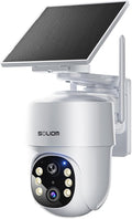 SOLIOM- True 5MP HD Security Cameras Outdoor Wireless, Add-On Camera, Solar Powered, Auto Tracking,Requires Soliombase(Excluding Soliombase), Soliombase Supports Up to 4 Cams