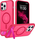 Magnetic Compatible with iPhone 13 Pro Case, [Built-in Invisible Kickstand][Compatible with MagSafe] [Military Grade Shockproof] Slim Translucent Matte Phone Case for iPhone 13 Pro 6.1"