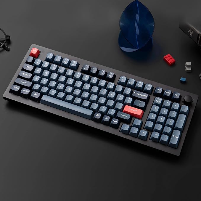 Keychron V5 Max Custom Wireless Mechanical Gaming Keyboard with Number Pad, 96% Layout QMK/VIA 2.4 GHz/Bluetooth 5.1/Wired, RGB Backlit Hot-Swappable Gateron Banana Switch for Mac Windows Linux