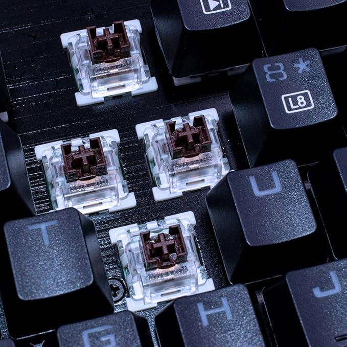 outemu Brown Switches- 65 Pack, 3-Pin Tactile Dustproof Key Switches - Replacement Switches for Mechanical Gaming Keyboard