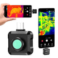 VEVOR 2025 Upgraded Thermal Imaging Camera for Android, 512 x 384 TISR Super Resolution, 25HZ Refresh Rate Infrared Thermal Imager for Smartphone Tablet, 256 x 192 IR Resolution,15 Color Palettes