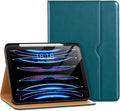 DTTO for iPad Pro 12.9 6th / 5th / 4th / 3rd Generation Case 2022/2021/2020/2018, Leather Folio Stand Cover with Built-in Apple Pencil Holder -Auto Wake/Sleep and Multi Viewing Angles,Teal