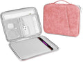DTTO Tablet Sleeve Bag for New 13 Inch iPad Pro M4/iPad Air M2 2024, 12.9 Inch iPad Pro 6/5/4/3, 12.4 Inch Galaxy Tab S8+/S9+/S9 FE+, Surface Pro 9/8, Waterproof Travel for iPad Case Bag, Pink