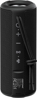 MIATONE Boombox Outdoor Portable Bluetooth Speaker Waterproof Wireless Speakers - Black