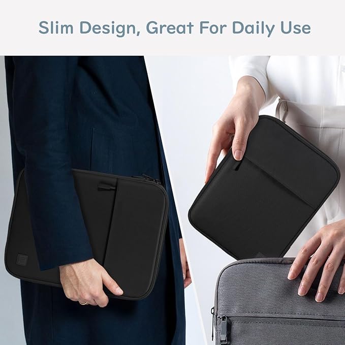 Dadanism 13 Inch Tablet Sleeve Padded Carrying Case for New iPad Air 13" M4/M3 2026/2025, iPad Pro 13" M5/M4 2025/2024, Galaxy Tab S10+/S9 FE+/S9+ 12.4", Remarkable Paper Pro 11.8", Black