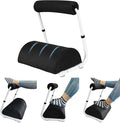 Adjustable Foot Rest Under Desk Footrest Wide Leg Rest 3 Height Positions with Detachable Foam Cushion for Desk Office Gaming Chairs