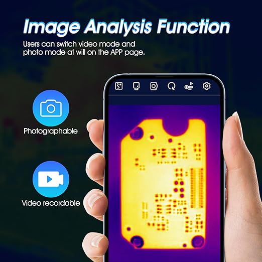 Thermal Camera, INFURIDER Handheld Thermal Imaging Camera for Android, 256 x 192 Super Resolution Infrared Camera for Home Inspection, HVAC, Automotive and More